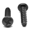 1/4-14 x 1/2 Sheet Metal Screw Phillips Pan Head Type B Low Carbon Steel Black Oxide U346982
