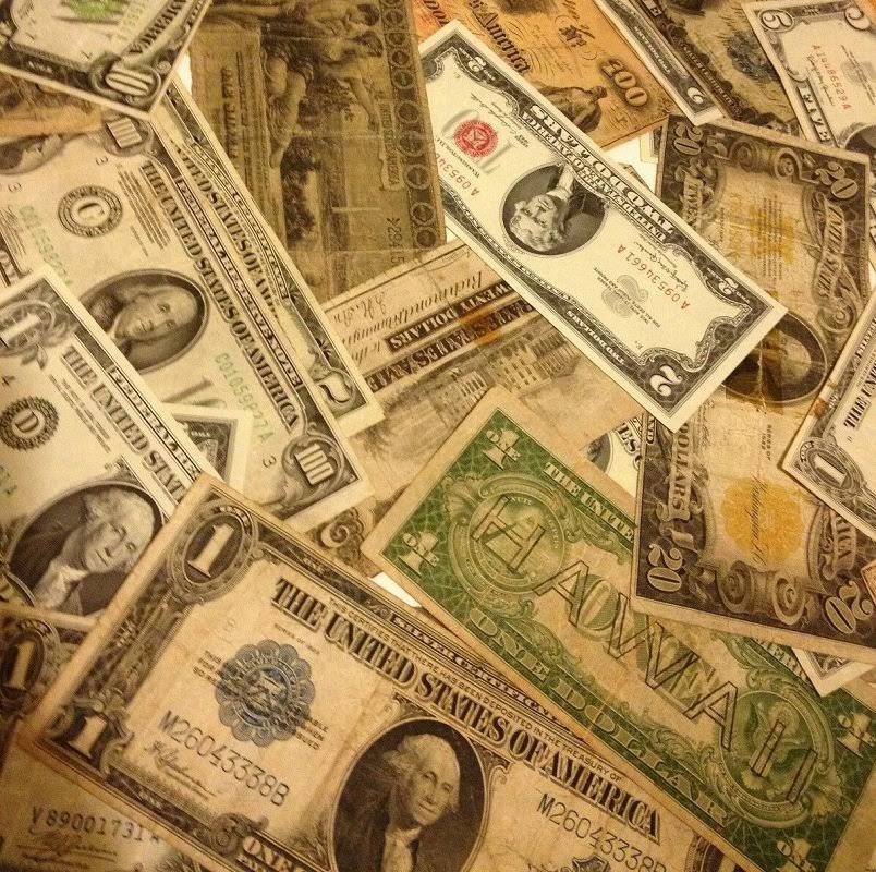 Old Currency Gold Silver Certificate Large Small W7357