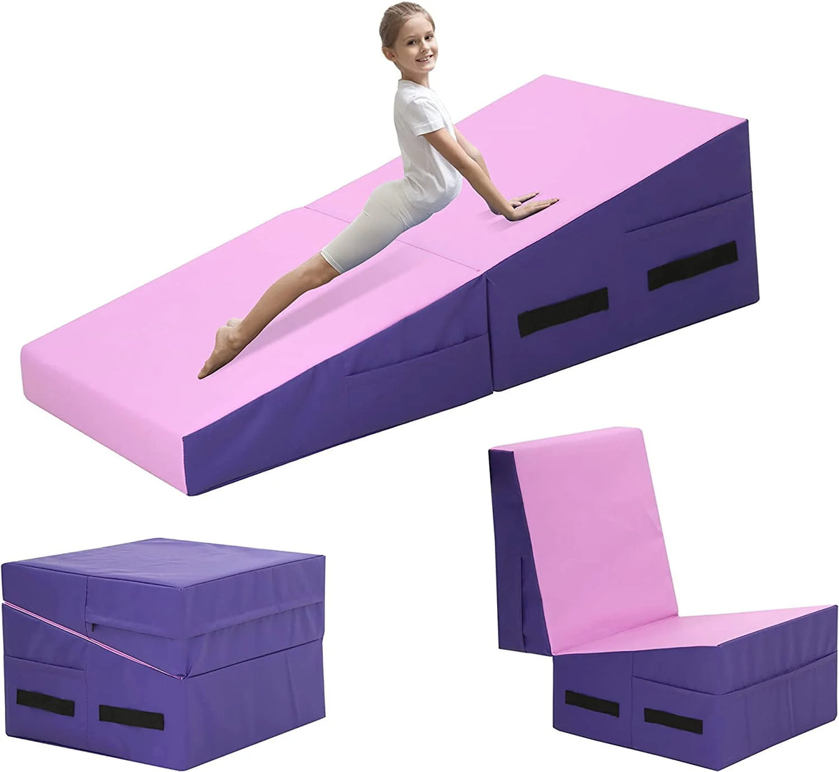 48x24 inch Foldable Incline Gymnastics Mat with Handle R2317