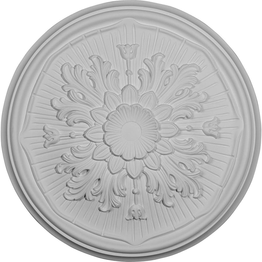 Hand-Painted Burnished Mahogany Crackle Ceiling Medallion Q51391