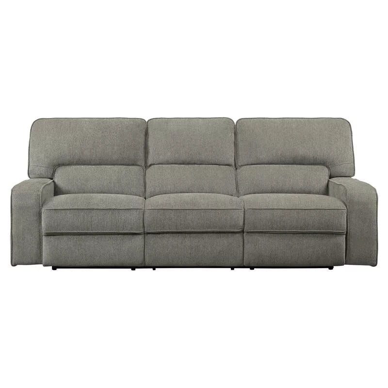 Brown Chenille Double Reclining Sofa X2643