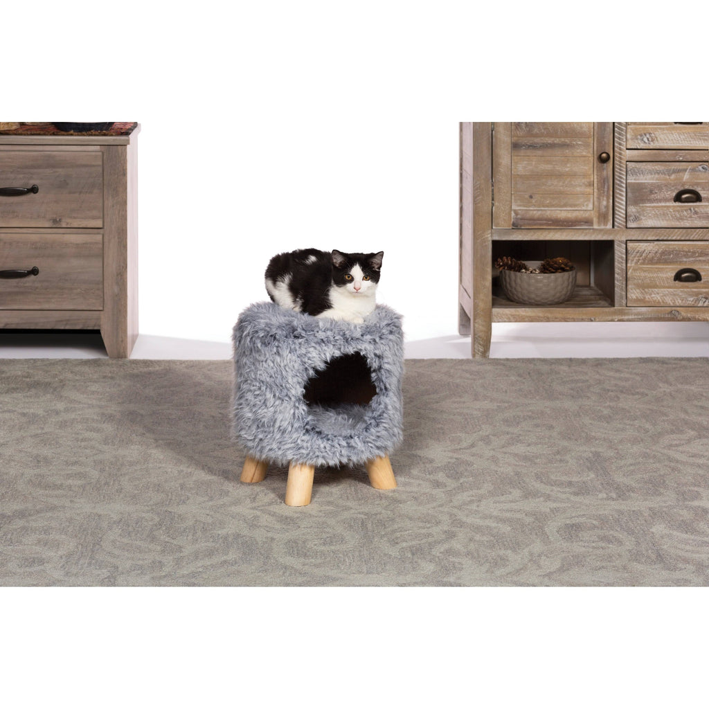 Gray Plush Cozy Cave D12481