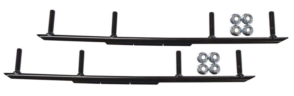 Orange MTX Snowmobile Skis with 10" Round Bars Complete Kit S57015