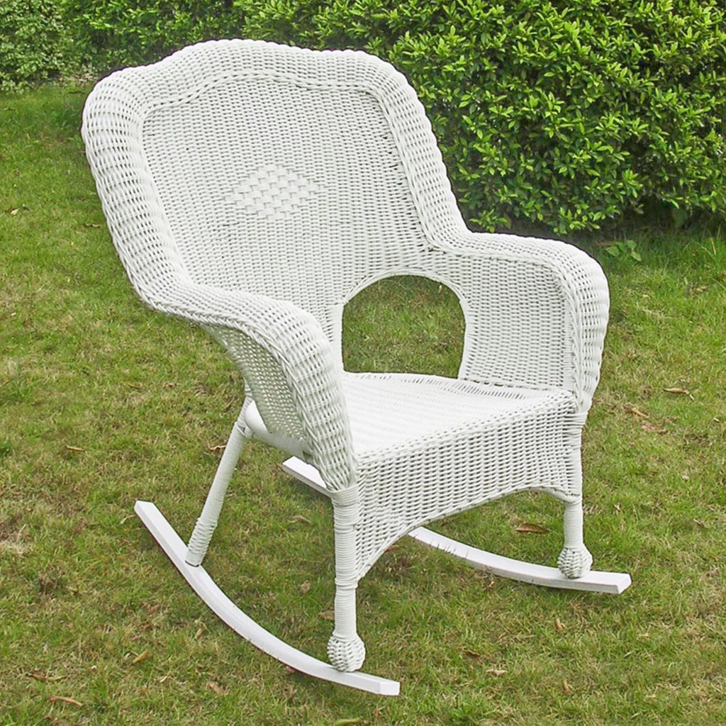 White Patio Rocker U201