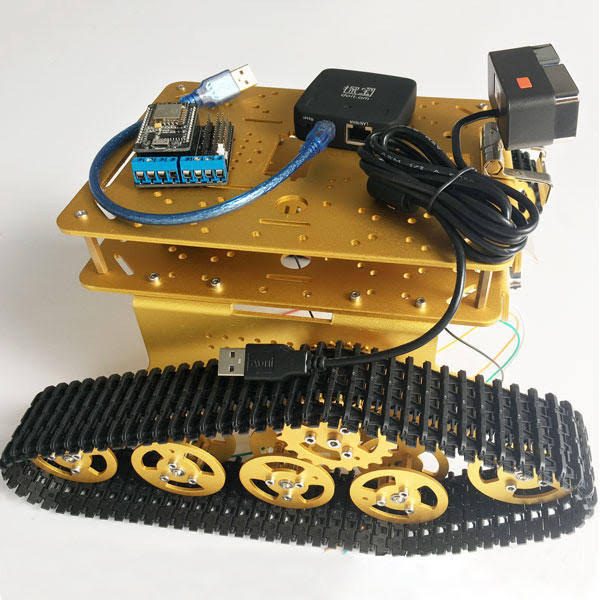 WiFi Video Robot Tank with HD Camera D893466