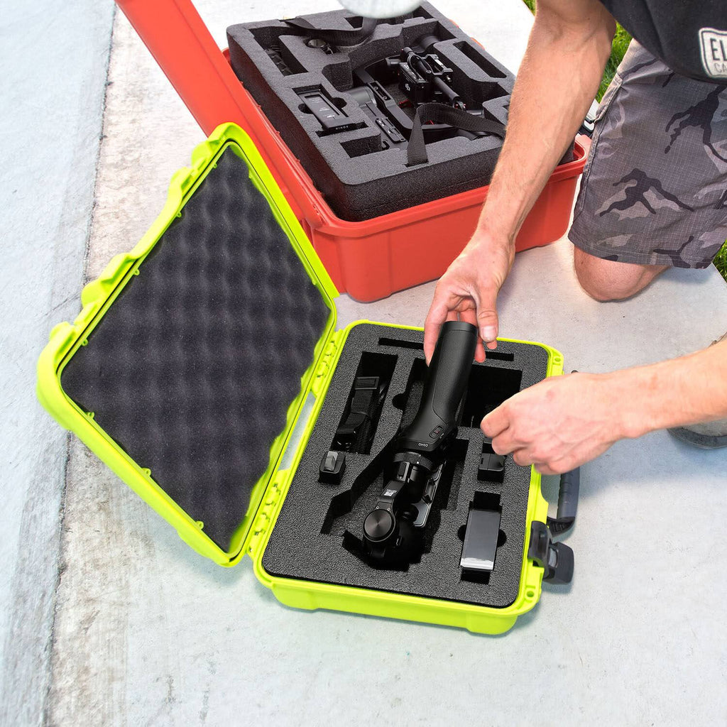 Waterproof Hard Case with Insert (olive) D542