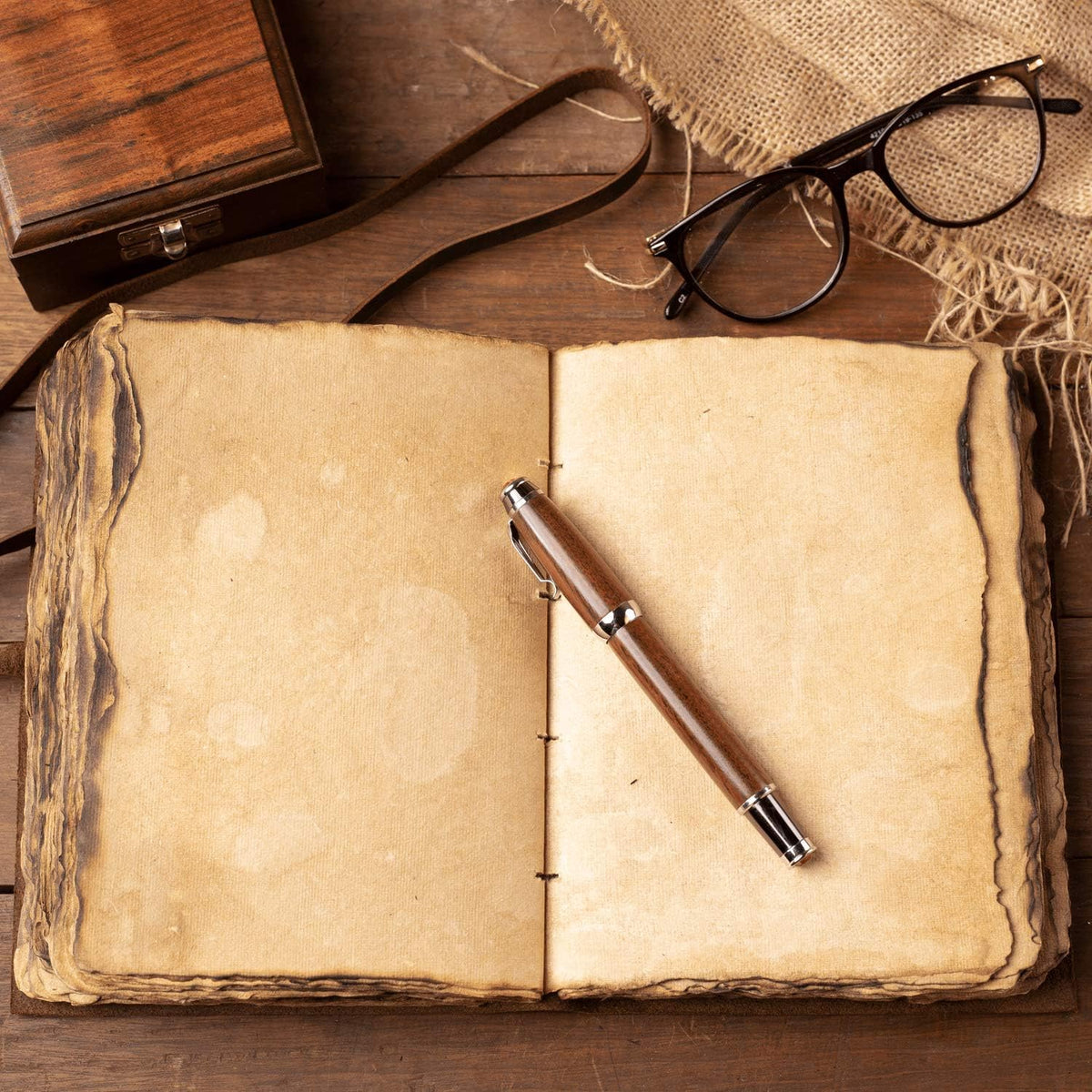Handmade Leather Bound Journal 240 Pages Pack of 2 W839785