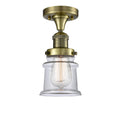 Antique Brass Semi-Flush Mount Light Q898084