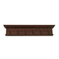 Solid Wood 6 - Hook Wall Mounted Coat Rack Brown G57840