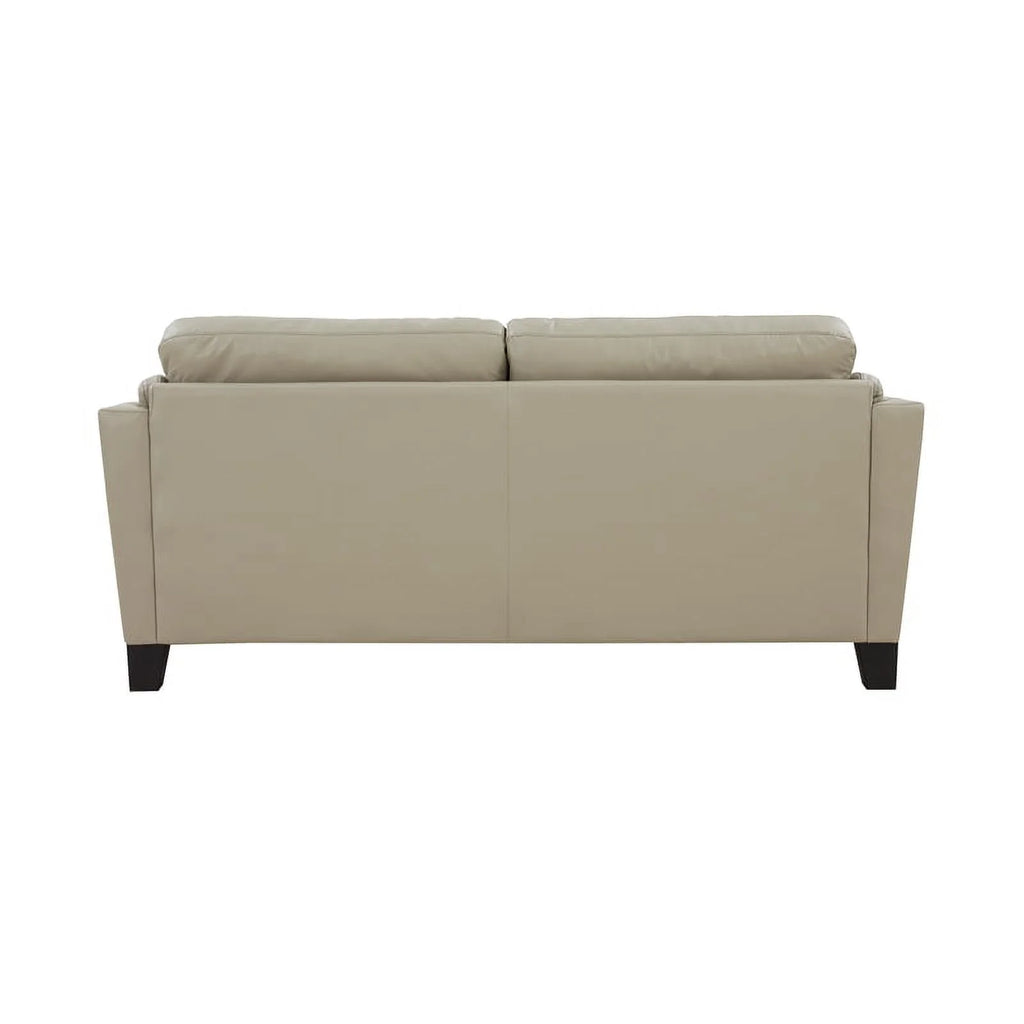 Cream Top Grain Leather Sofa Q840527