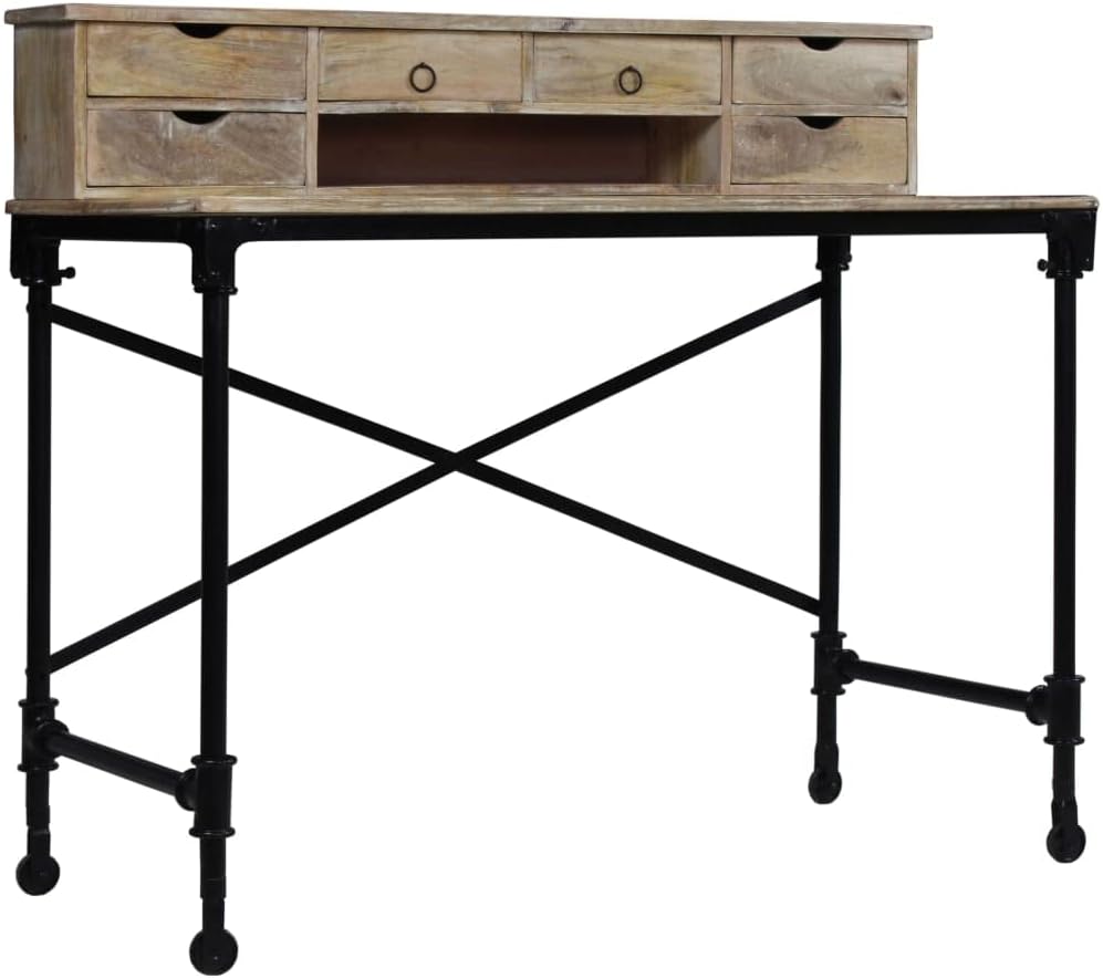 Solid Wood Mango Writing Desk with Drawers P7385