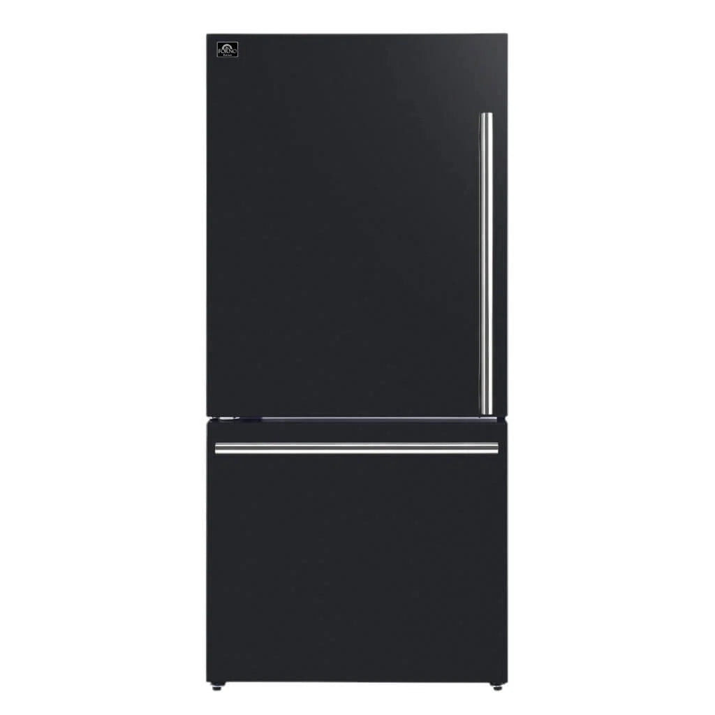 31 17.2 Cu. Ft. Refrigerator and Bottom Freezer with Ice Maker in Black and Silver G986