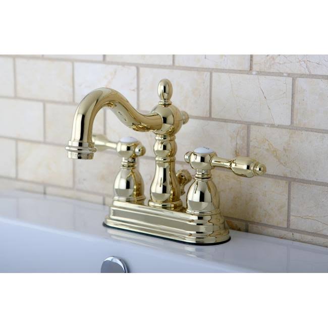 Polished Chrome Center Lavatory Faucet with Brass Pop-Up K916669