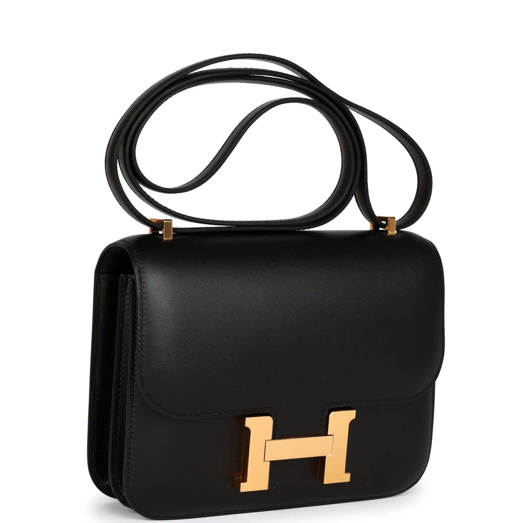 Black Leather Handbag D2266