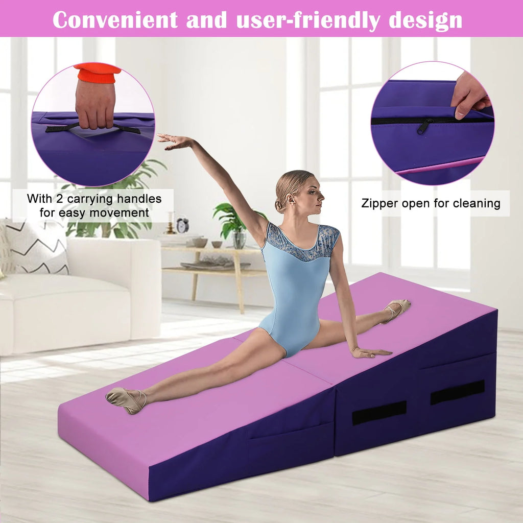 48x24 inch Foldable Incline Gymnastics Mat with Handle R2317
