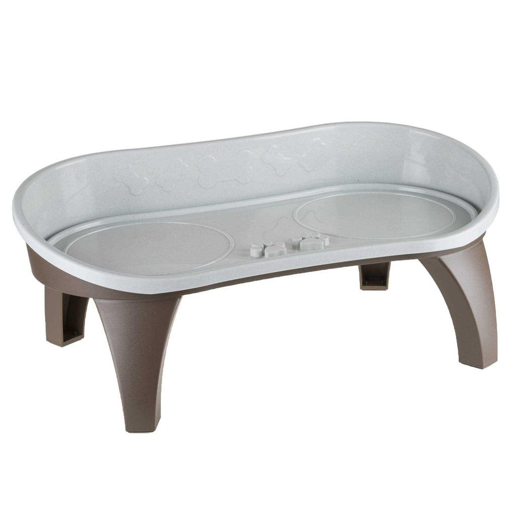Elevated Pet Feeding Tray with Splash Guard Y596