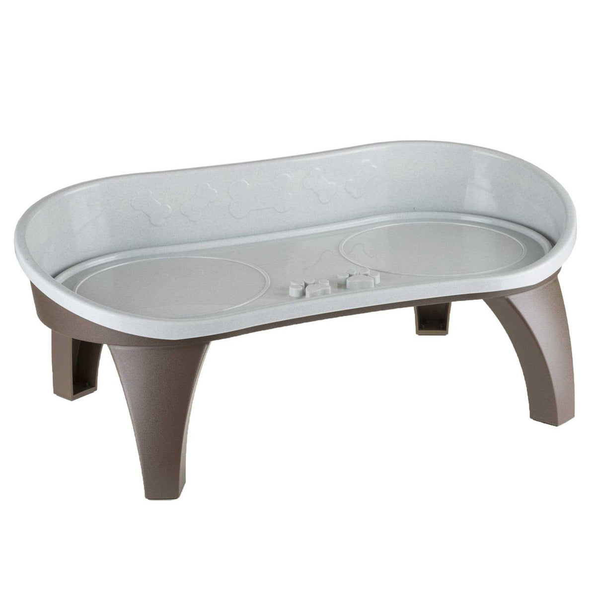Elevated Pet Feeding Tray with Splash Guard Y596