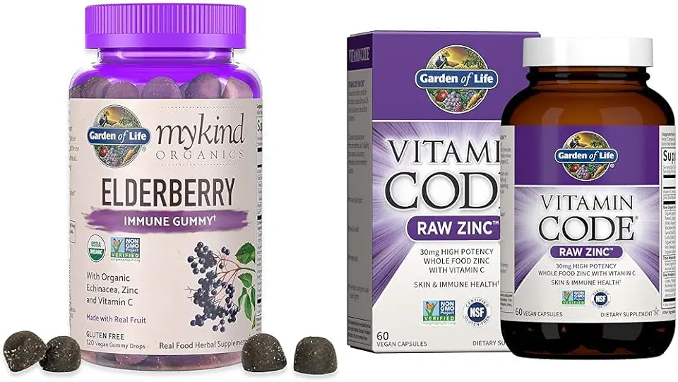 Elderberry Gummies and Zinc Supplements O89271
