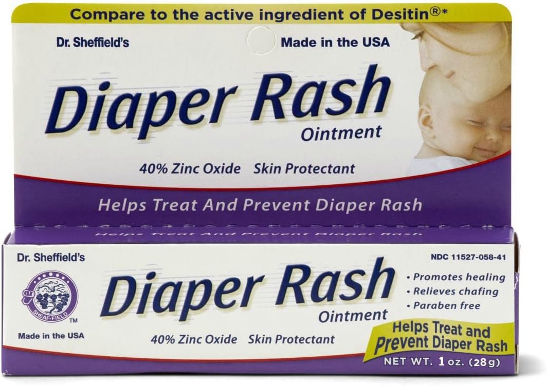 40% Zinc Oxide 2 oz 3 PACK Diaper Rash Ointment I5114