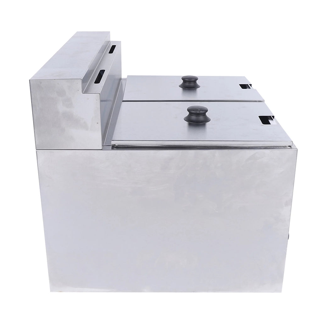 Electric Deep Fryer, 2*6L Double Stainless Steel with 2 Basket P667