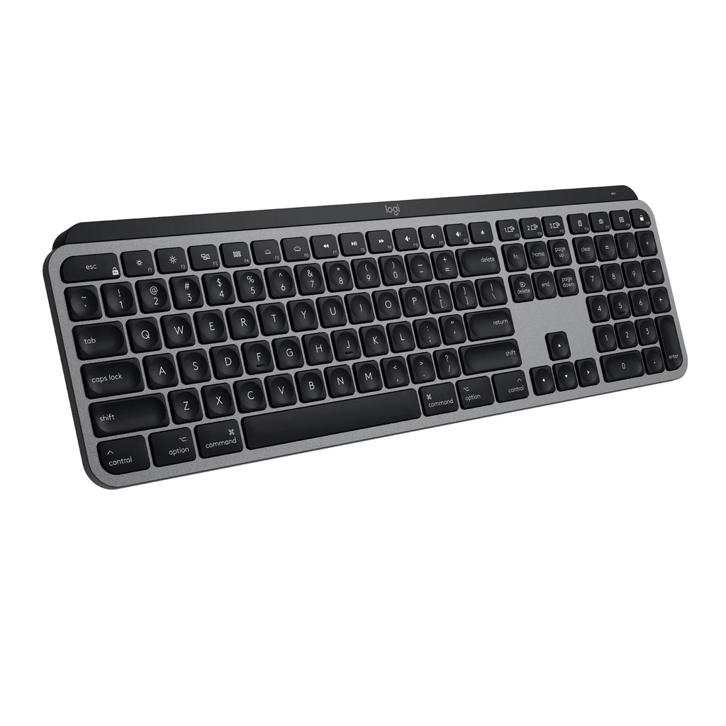Wireless Illuminated Keyboard, Backlit LED Keys, Bluetooth, USB-C, Metal Build - Space Gray I880651