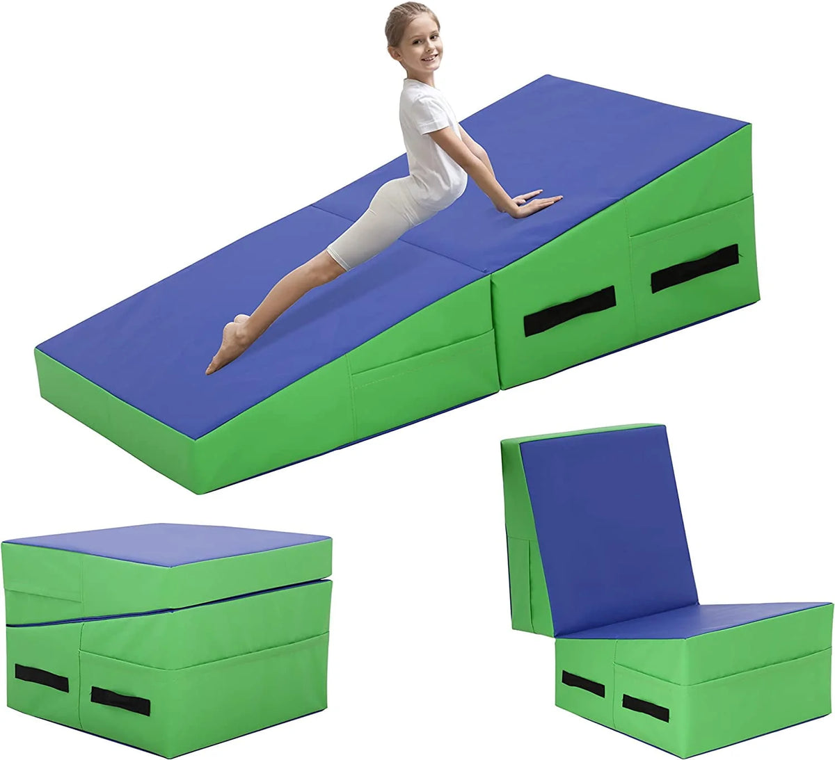 48x24 inch Foldable Incline Gymnastics Mat with Handle R2317