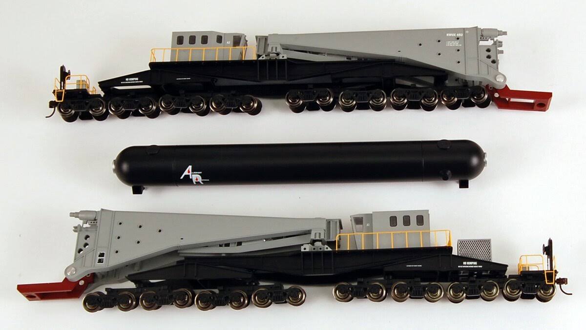 HO Schnabel Car with Load Grey & Black D39030