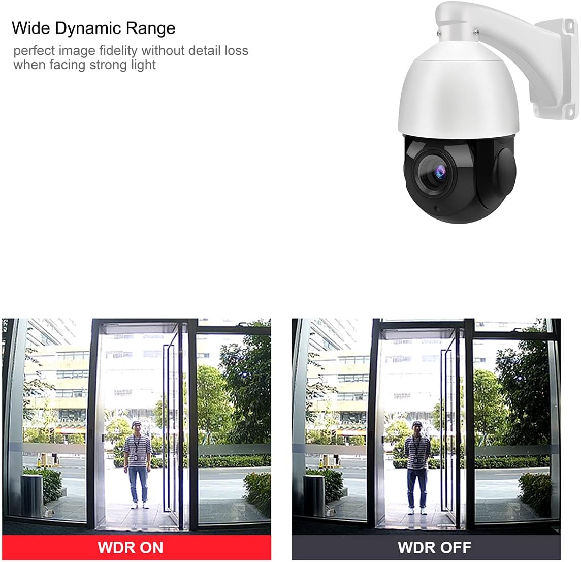 8MP PTZ PoE IP Camera 18x Optical Zoom 165ft IR Night Vision IP66 U12586