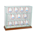 Walnut Baseball Upright Display Case T609697