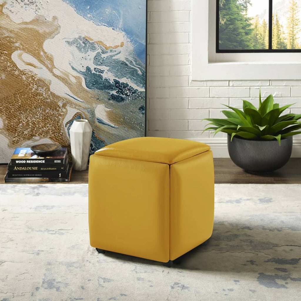 5-in-1 Ottoman with Caster Legs U9057