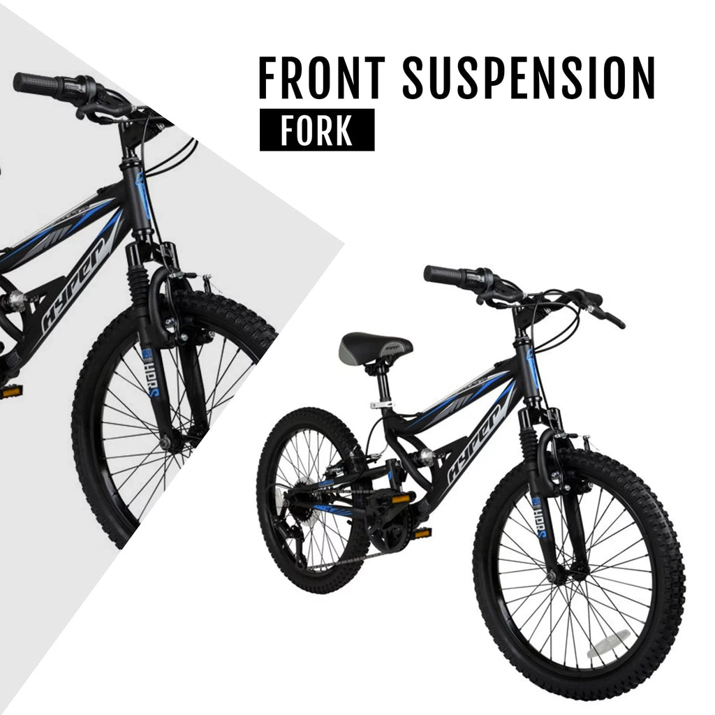 20 Boys Black Mountain Bike P6724