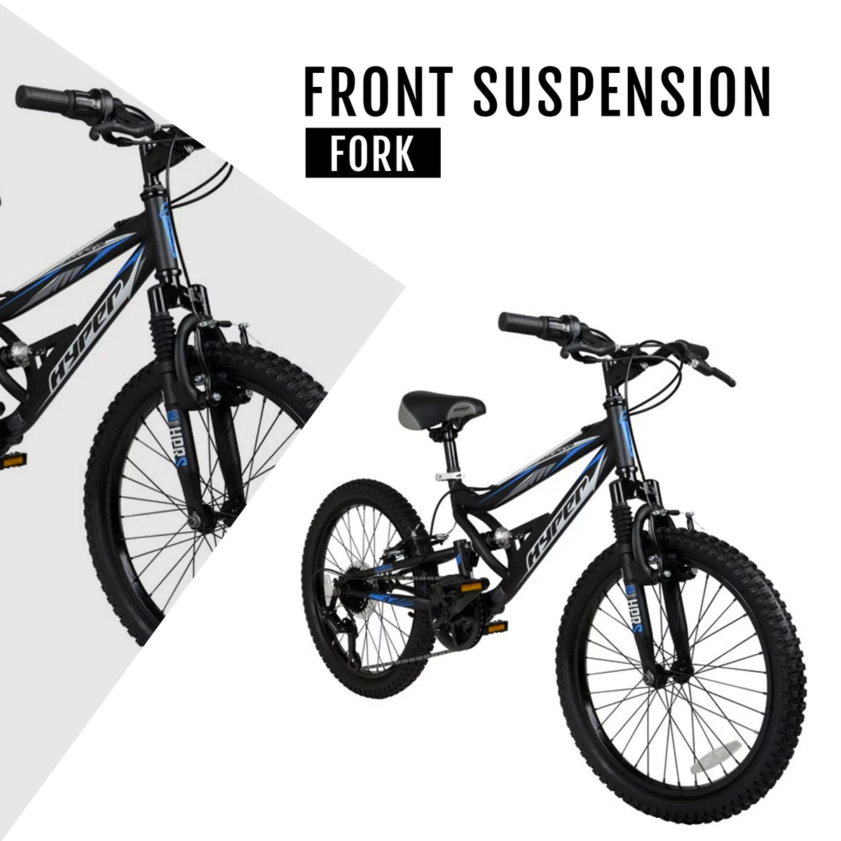 20 Boys Black Mountain Bike P6724