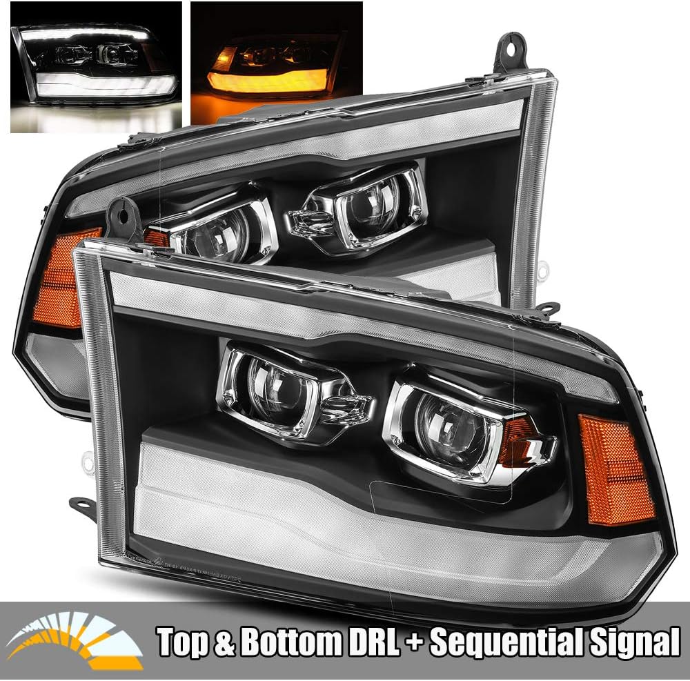 Black Dual Projector Headlights G290959