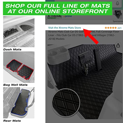 Red Trim Golf Cart Mat H80640