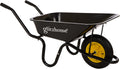 Black Steel Framed Garden Wheelbarrow Utility Dump Cart P3619