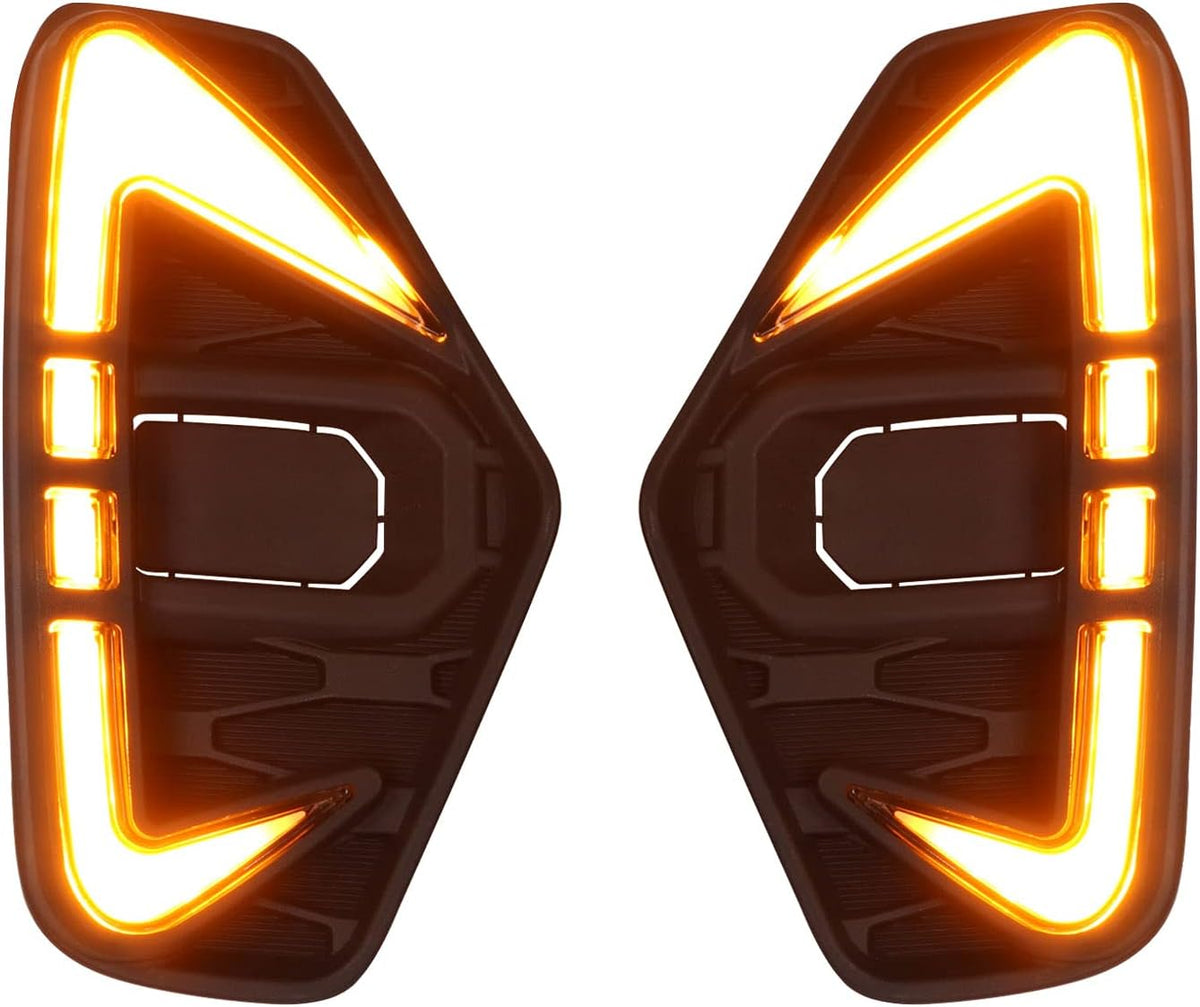 LED Daytime Running Light 2pcs White Yellow Turn Signals B41336