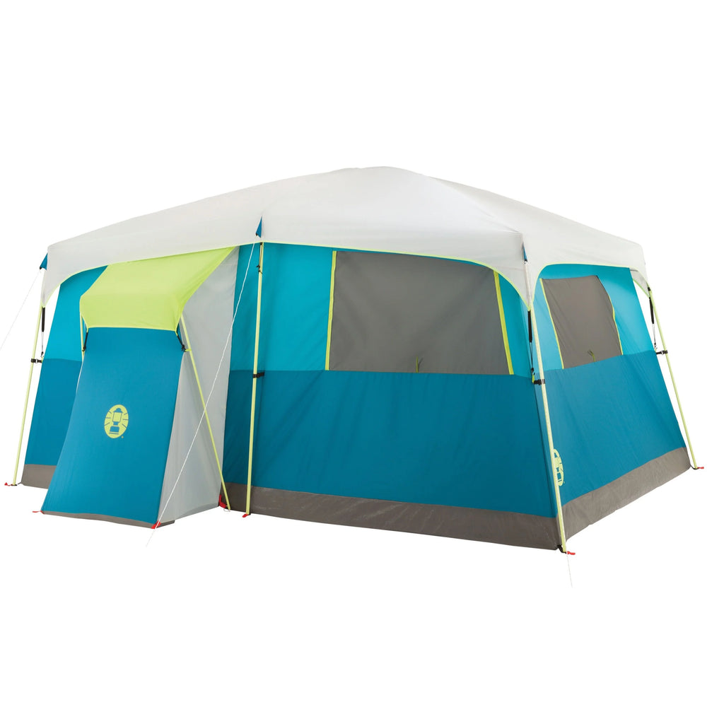 8-Person Light Blue Cabin Camping Tent Y4488