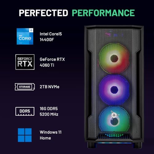 Black Gaming PC, Intel i7 12700F, RTX 4060, 1TB NVME, 16GB DDR4 RAM Q972717