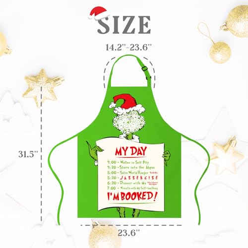 Christmas Baking Apron with 2 Pockets C977