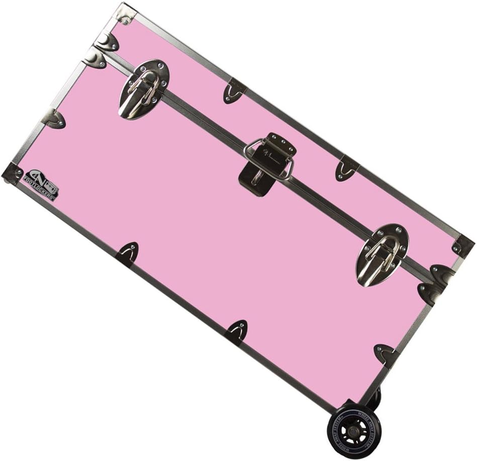 Lockable Trunk Footlocker with Wheels O973006