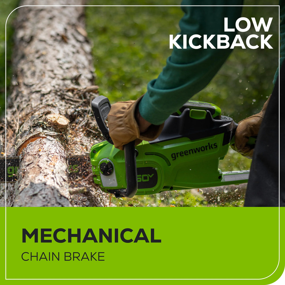 60V 14” 1.2kW Chainsaw with 2.5 Ah Battery & 3 Amp Charger L9424