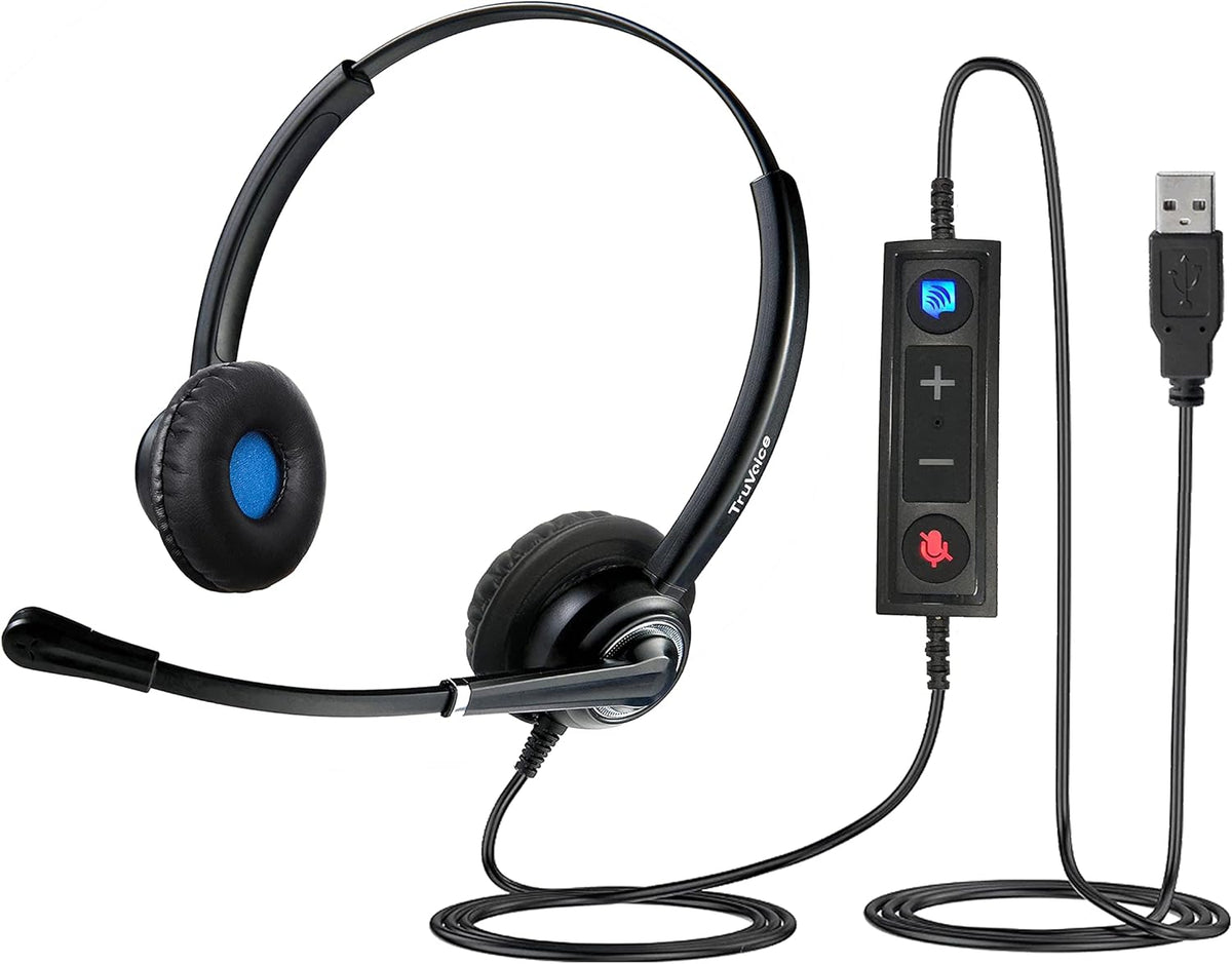 USB Office Headset with Noise Canceling Microphone Q772790