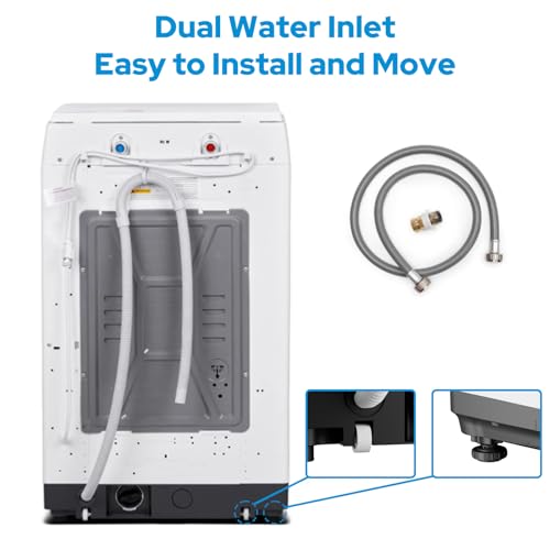 White Compact Full Automatic Portable Washer F81388