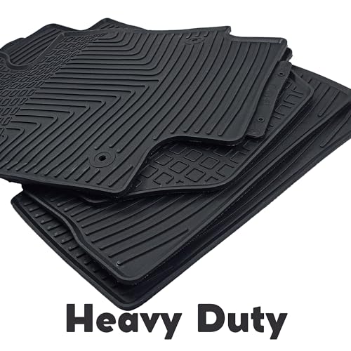 Black 3D Custom Fit All-Weather Floor Mats Set for Toyota Camry M284