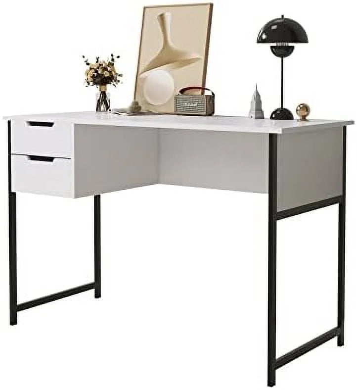 Small Computer Desk with Drawer 39.4 Inch Writing Desk G13893