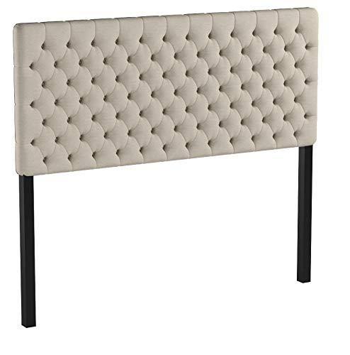 Tufted Fabric Headboard, Queen/Full, Sand P195992