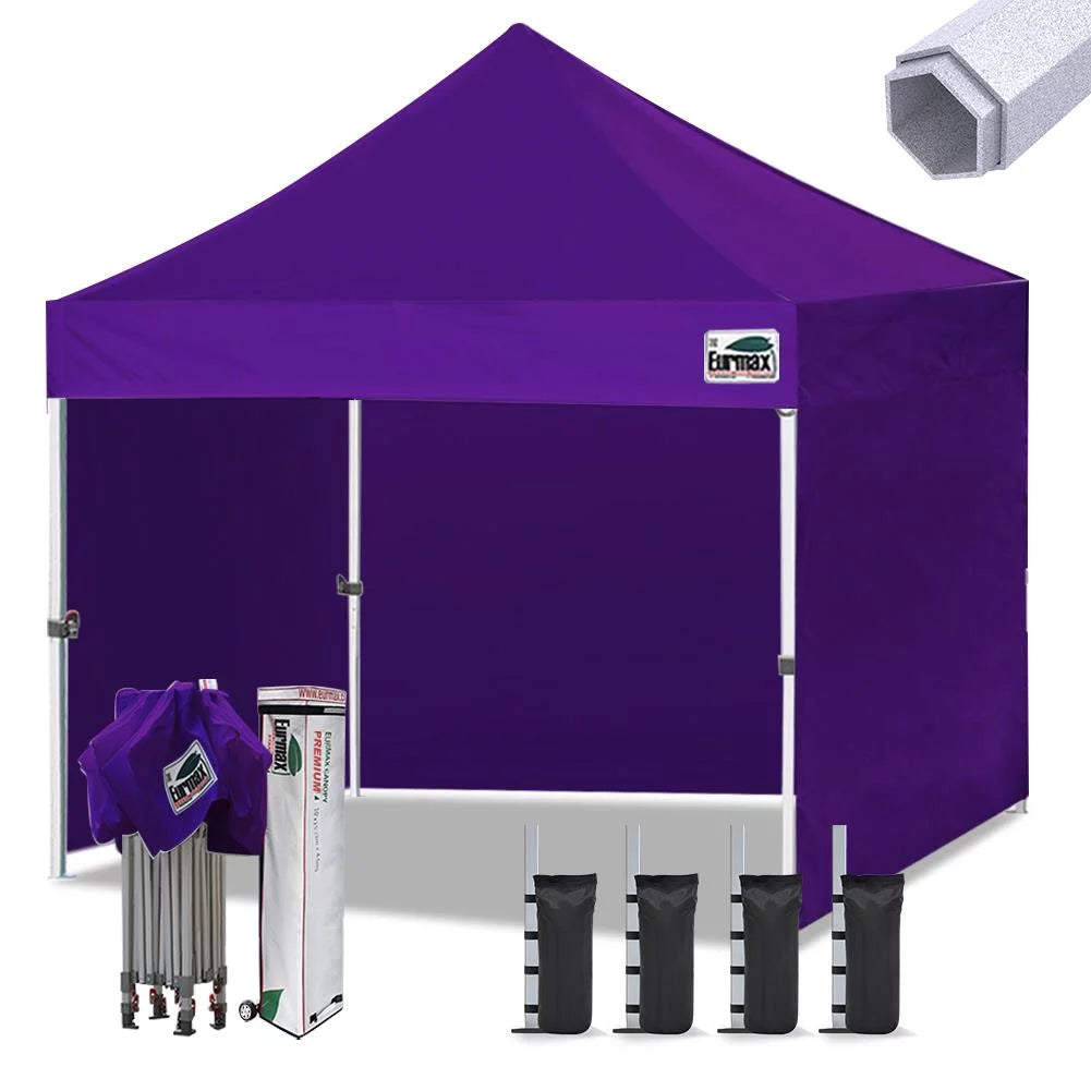 10x10 Ft Pop up Canopy Tent with Removable Sidewalls Q8465