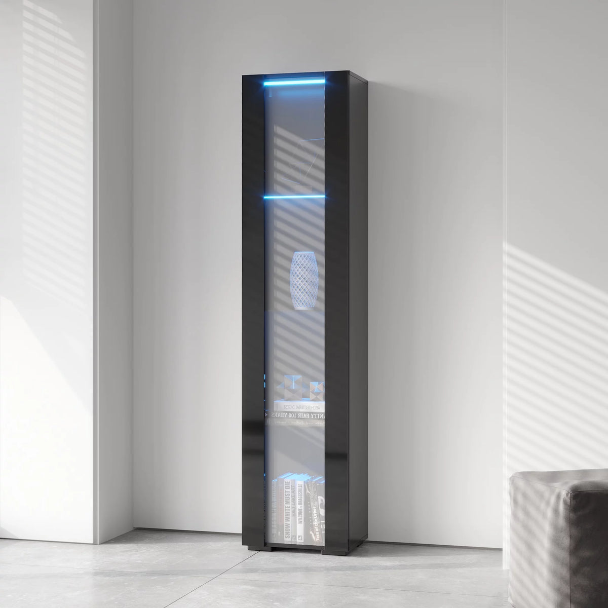 Side cabinets with LED lights Y5912