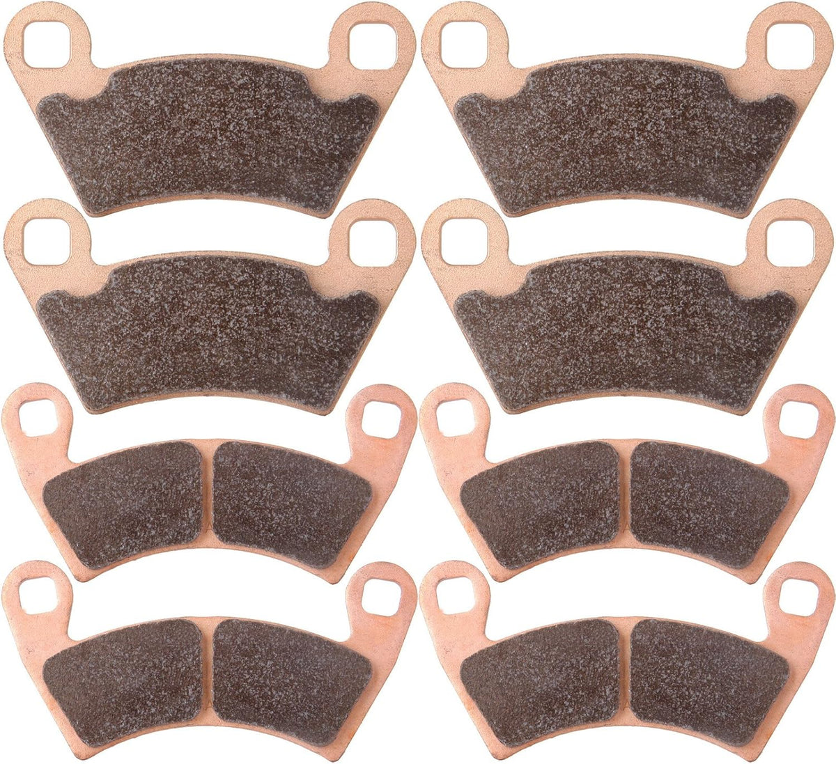 Brake Pads Front and Rear Sintered Replacement Kits Pack of 2 S6051
