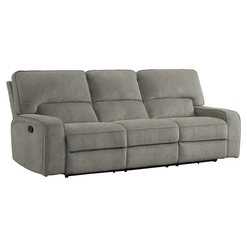 Brown Chenille Double Reclining Sofa X2643